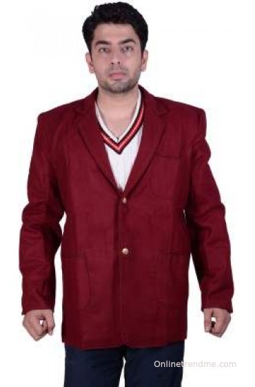 SST Solid Single Breasted Formal Men's Blazer